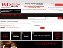 Tablet Screenshot of bddeliveries.ca